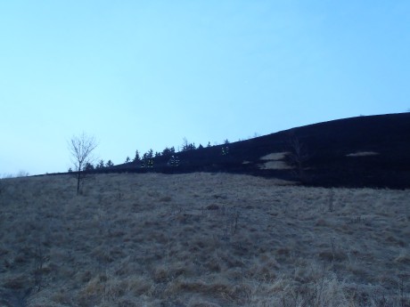 Požár trávy u obce Jablonec (3)