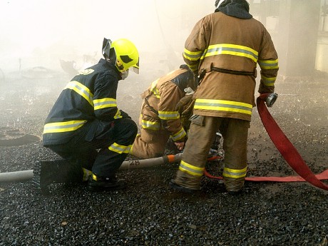 Požár v Chemičce v Litvínově 13.8 (7)