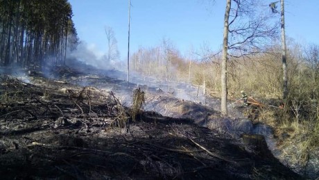 30.3.2021 - Požár lesau obce Pnětluky (1)