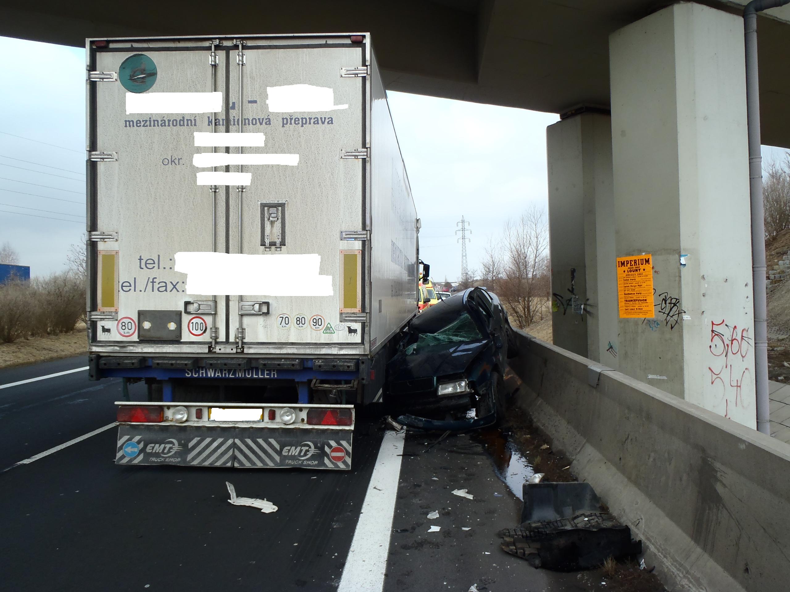 DN 1 OA a  1 NA - silnice I-7 mezi obcemi Cítoliby a Louny