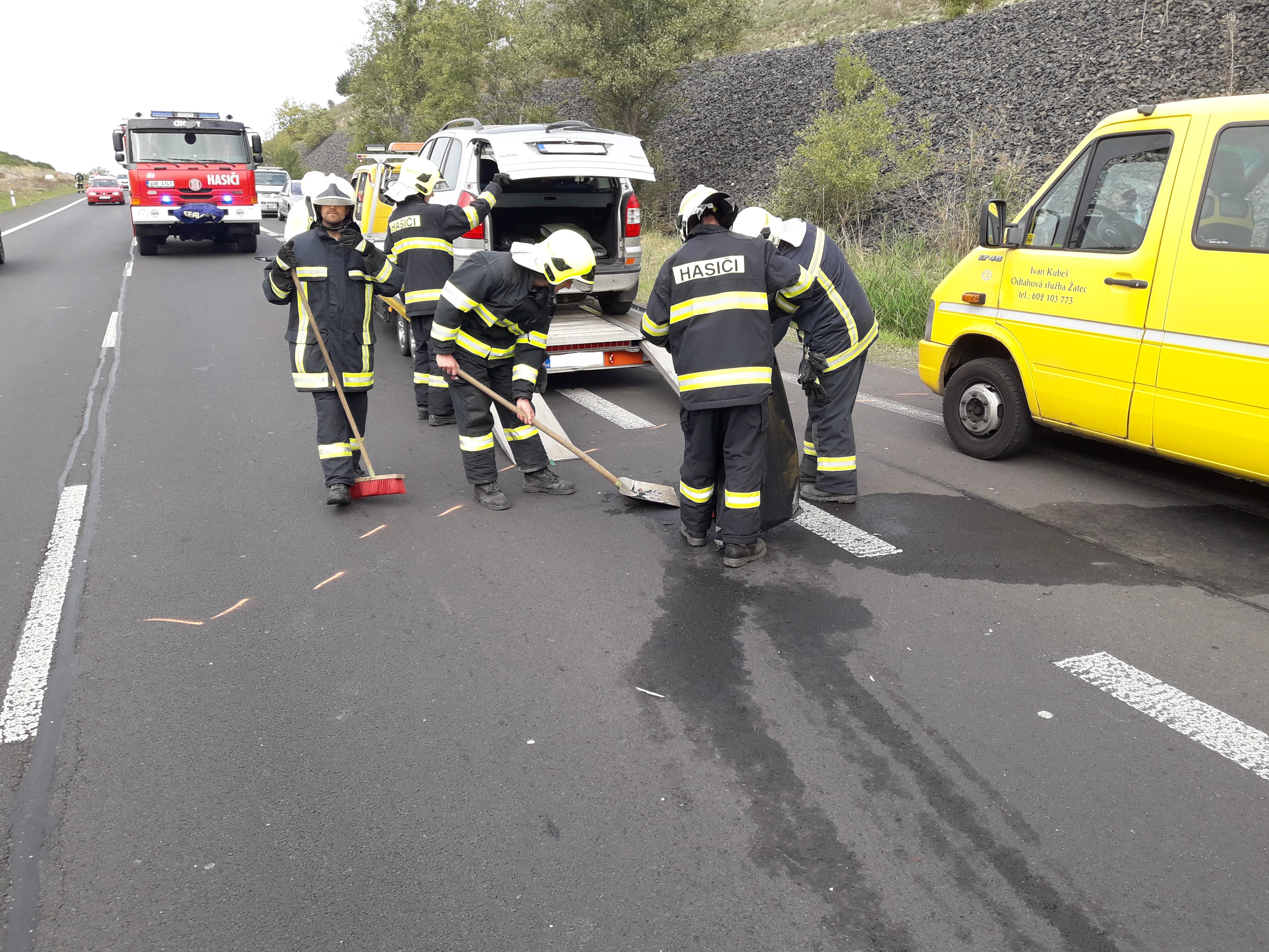 DN 2 OA na silnici I_7 na sjezdu Louny východ 21.9 (5)