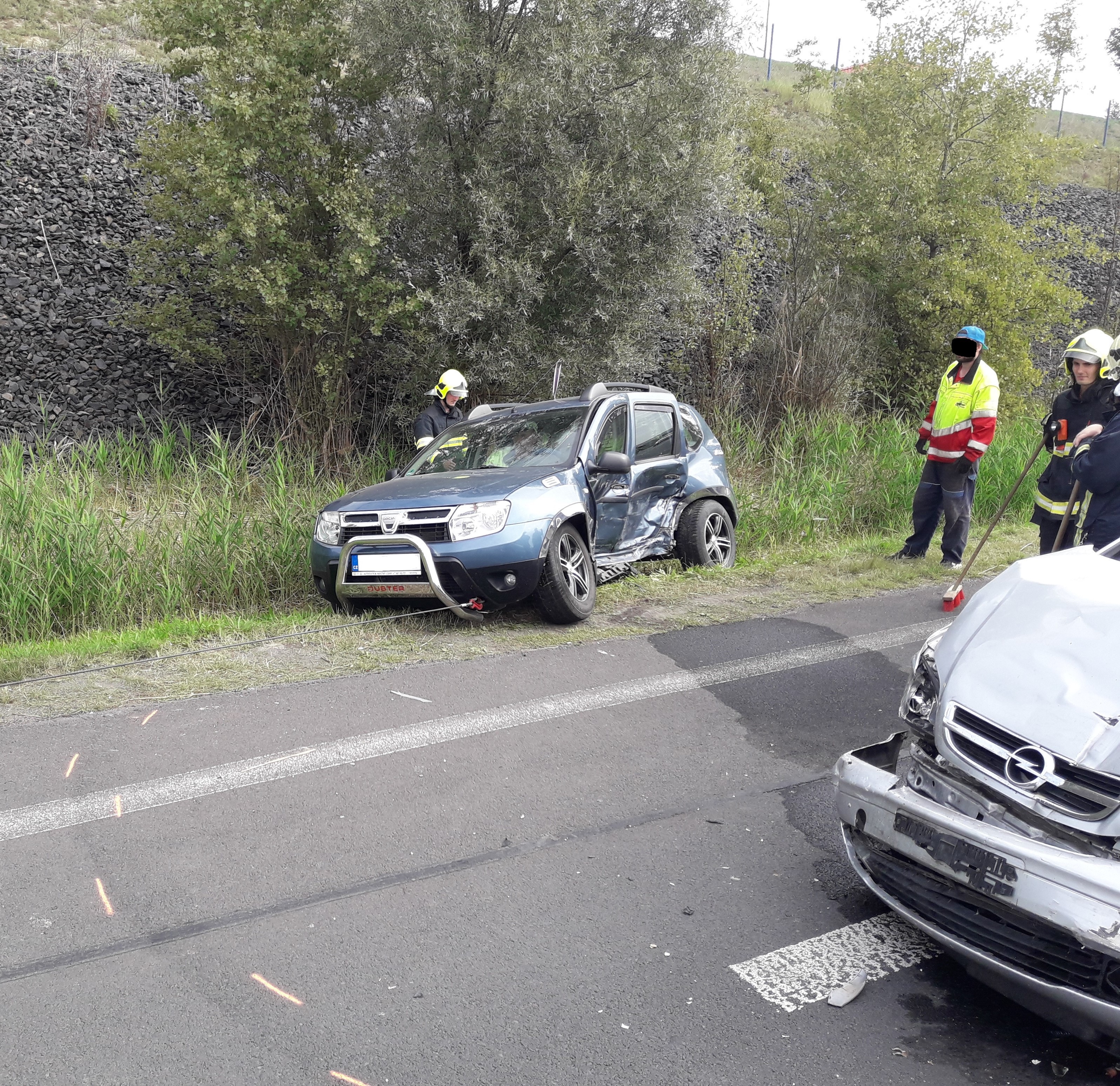 DN 2 OA na silnici I_7 na sjezdu Louny východ 21.9 (2)